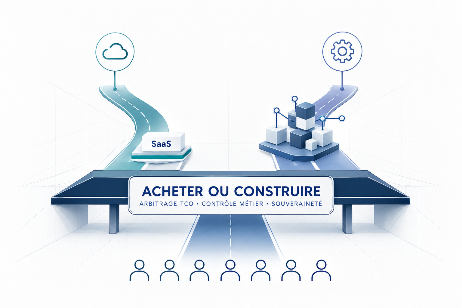 Illustration Acheter ou construire : comparaison entre un SaaS multi-provider et une couche multi-provider construite en interne